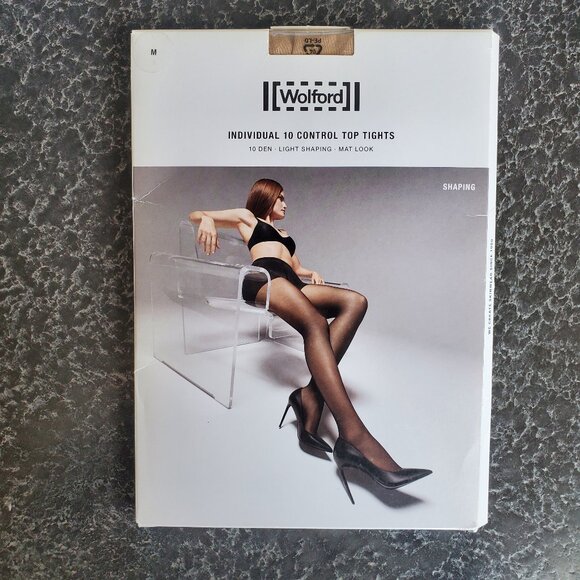 Wolford ! INDIVIDUAL 10 Cosmetic  (M) , sand - Picture 1 of 6